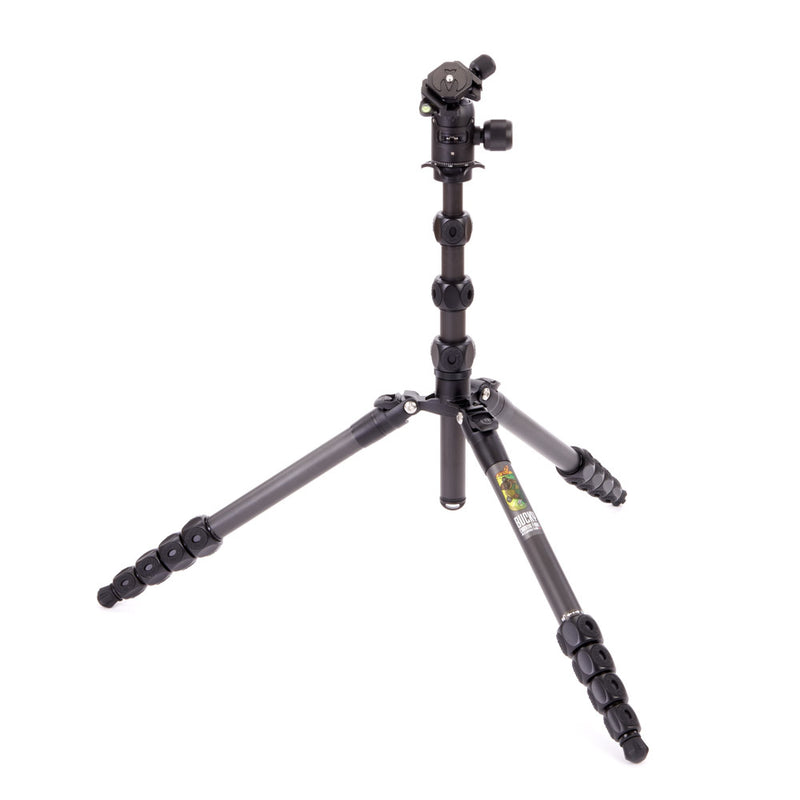 Legends Bucky Carbon Fibre Tripod System with AirHed VU Attachment  Half Extended Legs