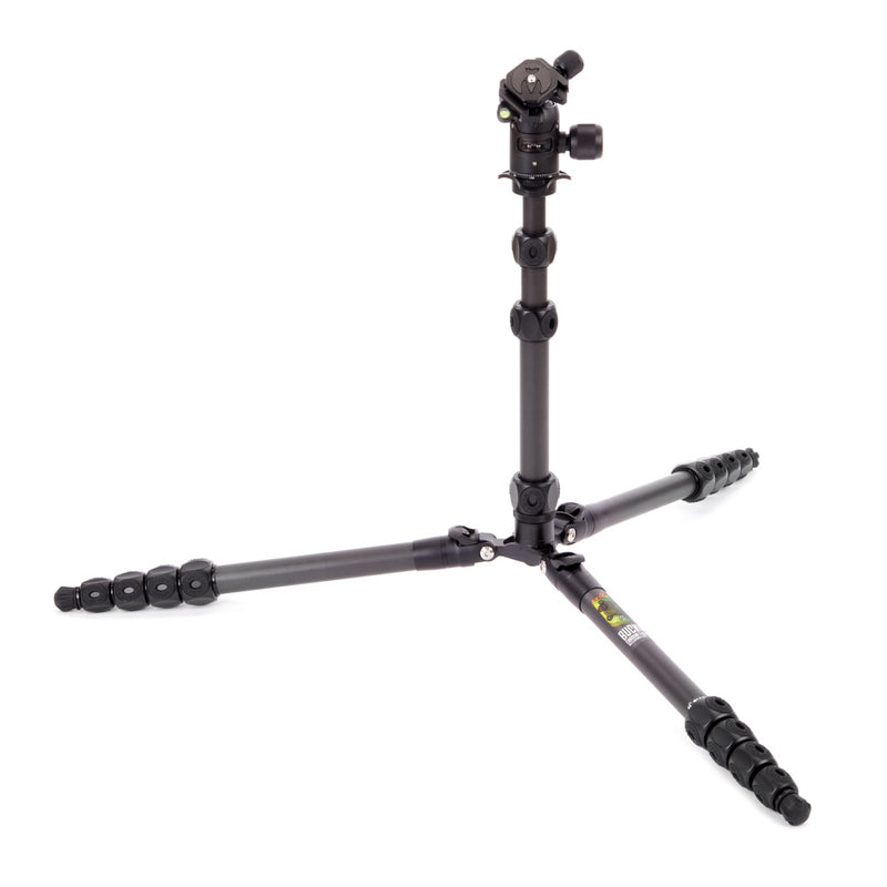 Legends Bucky Carbon Fibre Tripod System with AirHed VU Attachment Legs Flat on Ground