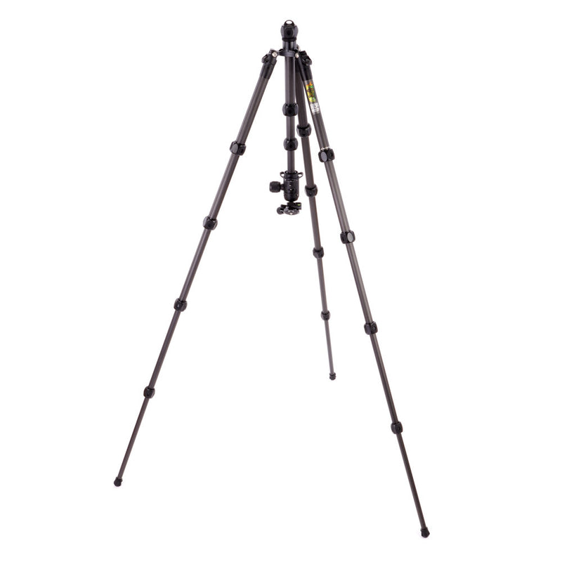 Legends Bucky Carbon Fibre Tripod System with AirHed VU Attachment Legs Extended with Central Colum Reversed