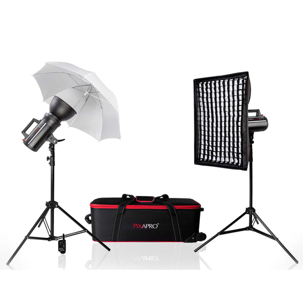 LUMI400II Monolight 800Ws Twin Studio Flash Kit (400/400)