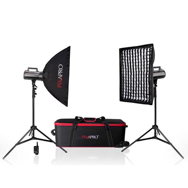 LUMI400II 800Ws Twin Softbox Flash Kit (400/400)