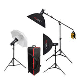 CITI600 Manual Battery Powered Three Head Boom Flash Kit  (GODOX AD600BM)