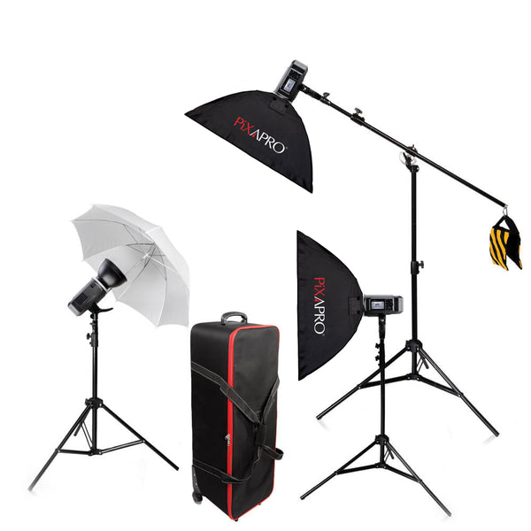 CITI600 Manual Battery Powered Three Head Boom Flash Kit  (GODOX AD600BM)