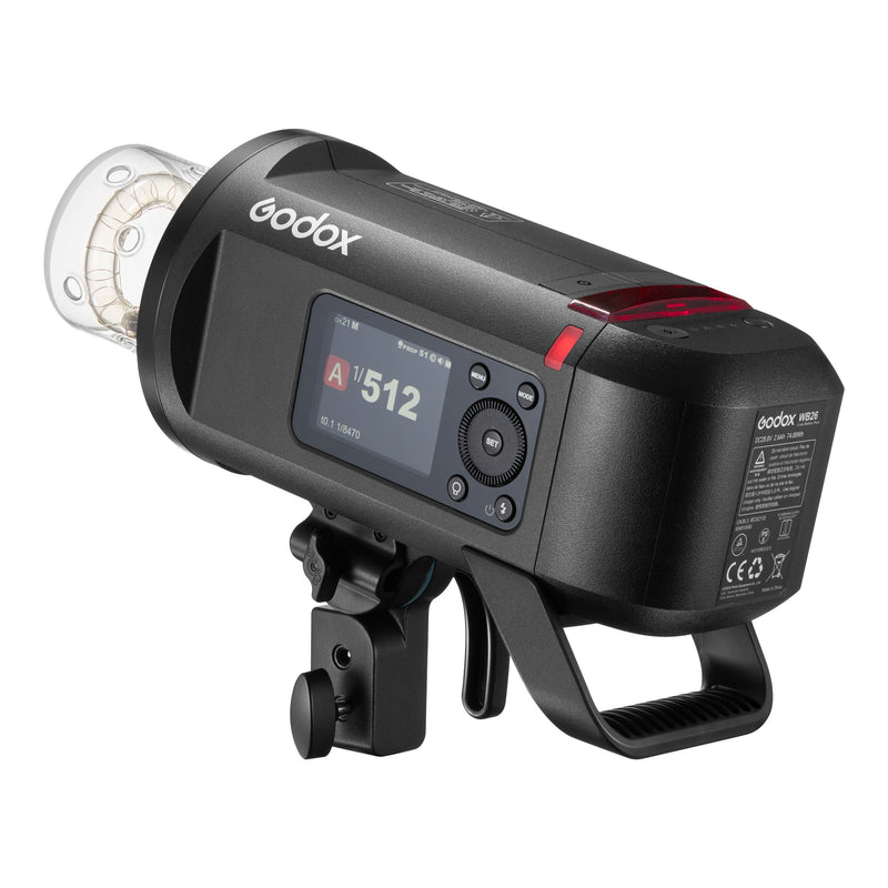 Godox AD600ProII All-in-One Professional Outdoor Battery Flash Side View at an Angle