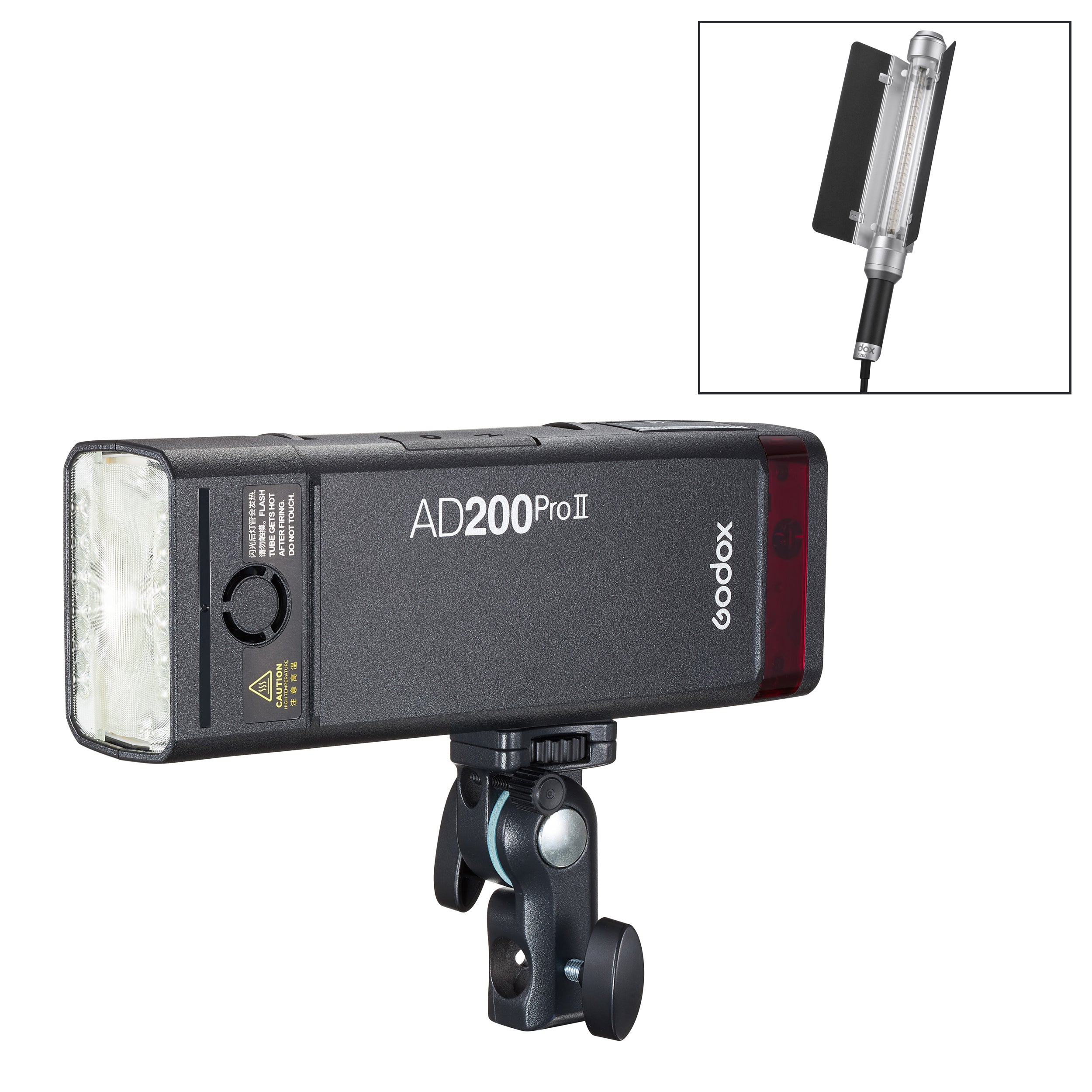 AD200ProII Compact Studio Flash Gun with AD-S200 Attachment