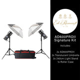 Godox AD600PROII Flash Twin Umbrella Kit