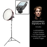 AD200Pro II LED Mini Flash Lighting Kit for Portrait Photography