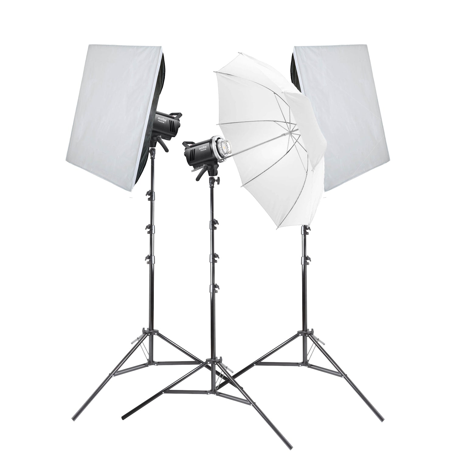 GODOX MS200-V Studio Flash Three Head Lighting Kit