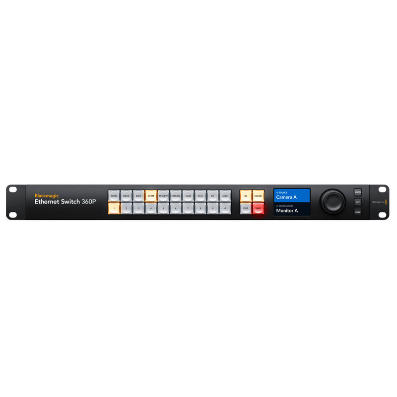 Blackmagic Design Ethernet Switch 360P Front View