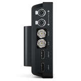 Blackmagic Design Video Assist 7" 3G Side View with Analog Audio, SDI and HDMI Ports