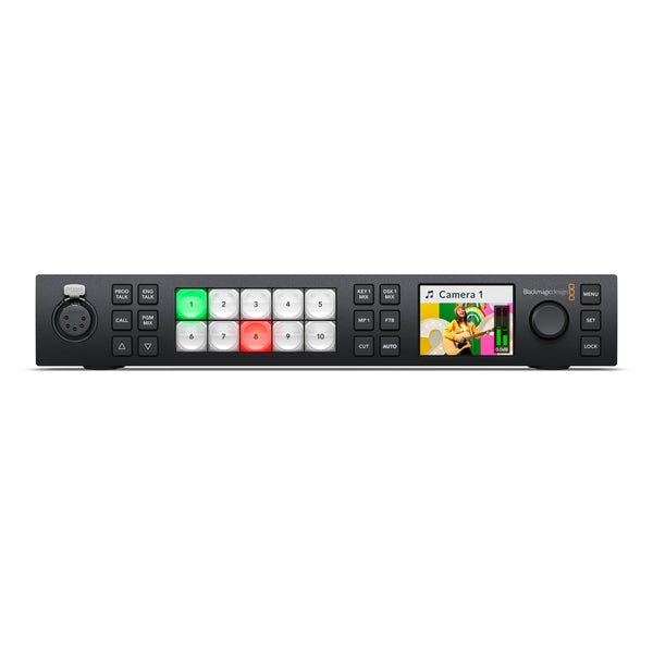 Blackmagic Design ATEM 1 M/E Constellation HD Front View with Control Panel