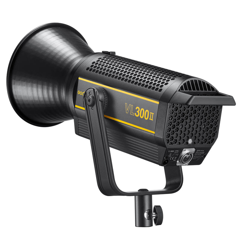 Godox VL300II 320W Continuous LED Studio Light For Video and Photography Rear View with Reflector