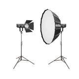 Godox SL300III 330W LED Studio Light with S120T Softbox & 8" Optical Fresnel Lens