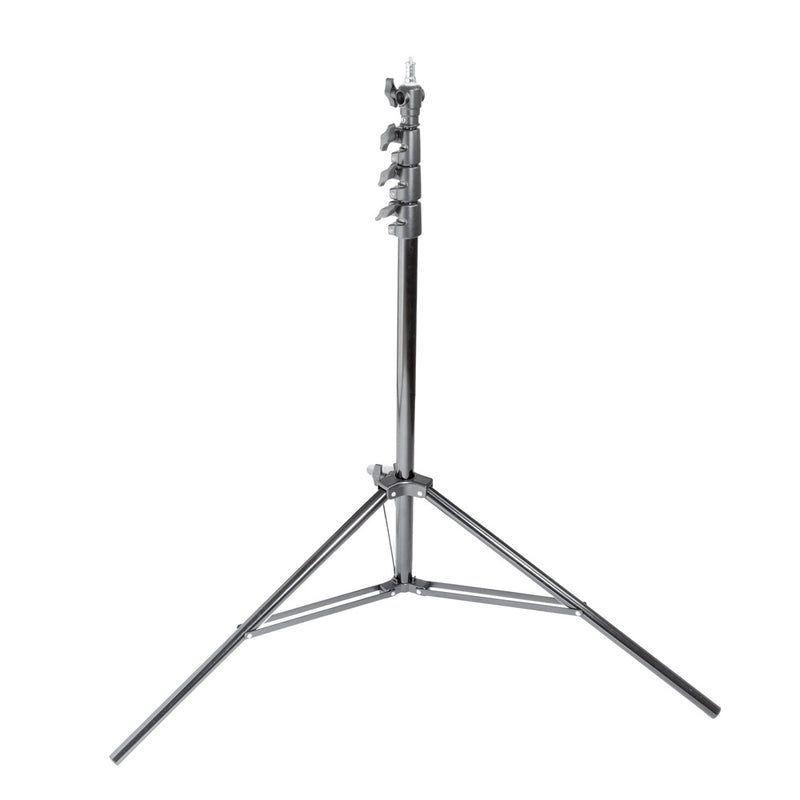 240cm 4-Sectioned Air-Cushioned Studio Light Stand with Interchangeable Spigot Mount Collapsed Down