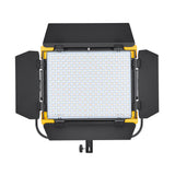 LD75R 75W Bi-Colour LED Video Panel Light DMX With Silent Modes with Barndoors