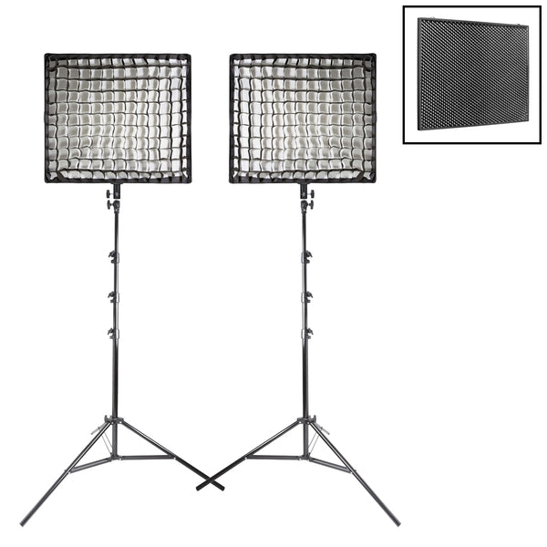 LD150RS Bi-Colour RGB LED Panel Portable Twin Kit