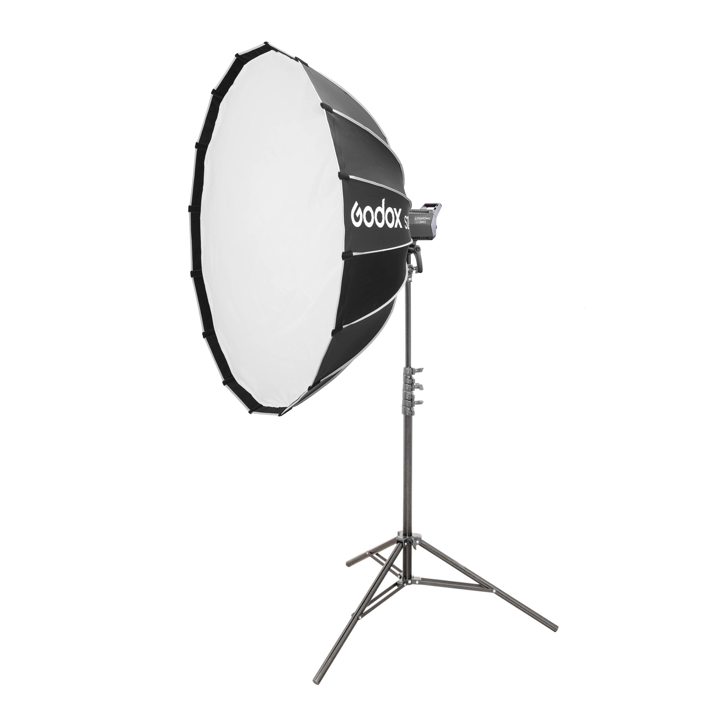 Litemons LA200Bi 230W Ultra-Compact LED with S120T Softbox & Light Stand