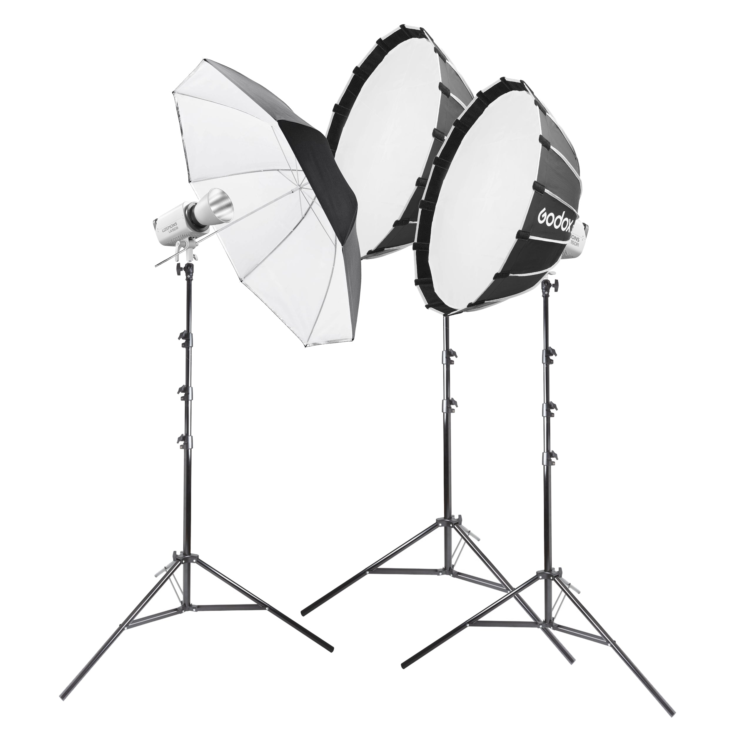 Godox Litemons LA200R RGB LED Continuous Lighting Three Head Kit