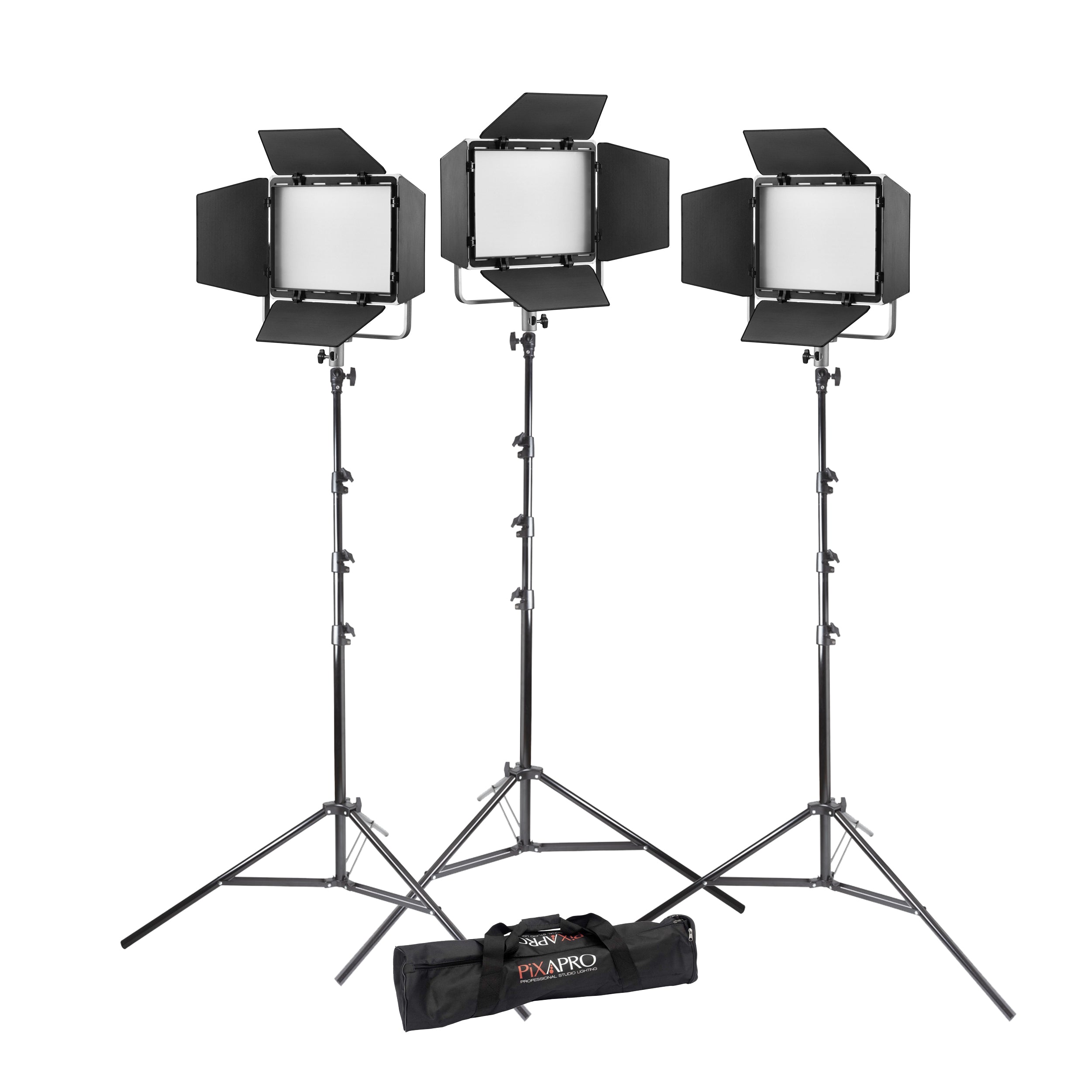 Godox Litemons LP400BI Bi-Colour LED Light Panel Three Head Kit