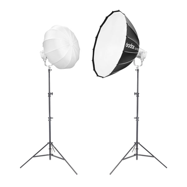 GODOX Litemons LA600BI Bi-Colour LED Twin Video Lighting Kit