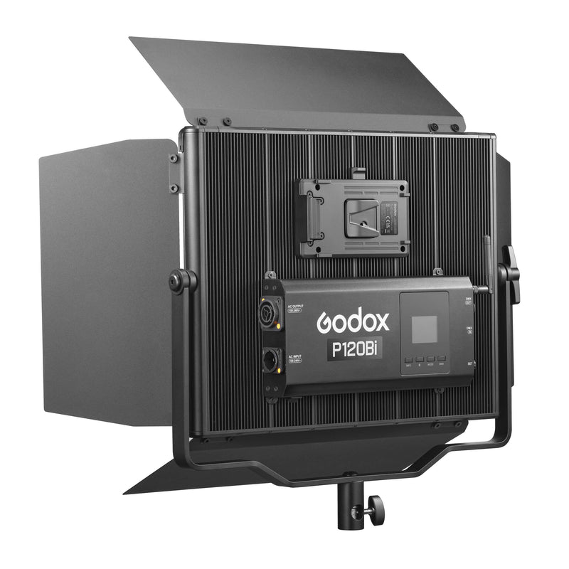 GODOX P120BI K1 Variable Colour Temperature Bi-Colour LED Studio Light Panel Rear Left View