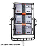 Godox AB03-03 Three-Panel Mounting Bracket with three KNOWLED P1200R-Hard Pro panels mounted to it