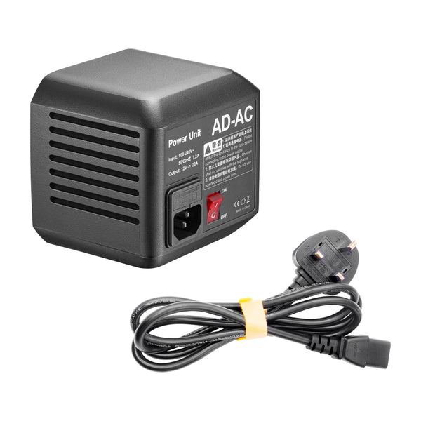 AD-AC Mains Power Adapter For Godox AD600BMII, PiXAPRO CITI600TTL, and CITI600 Manual