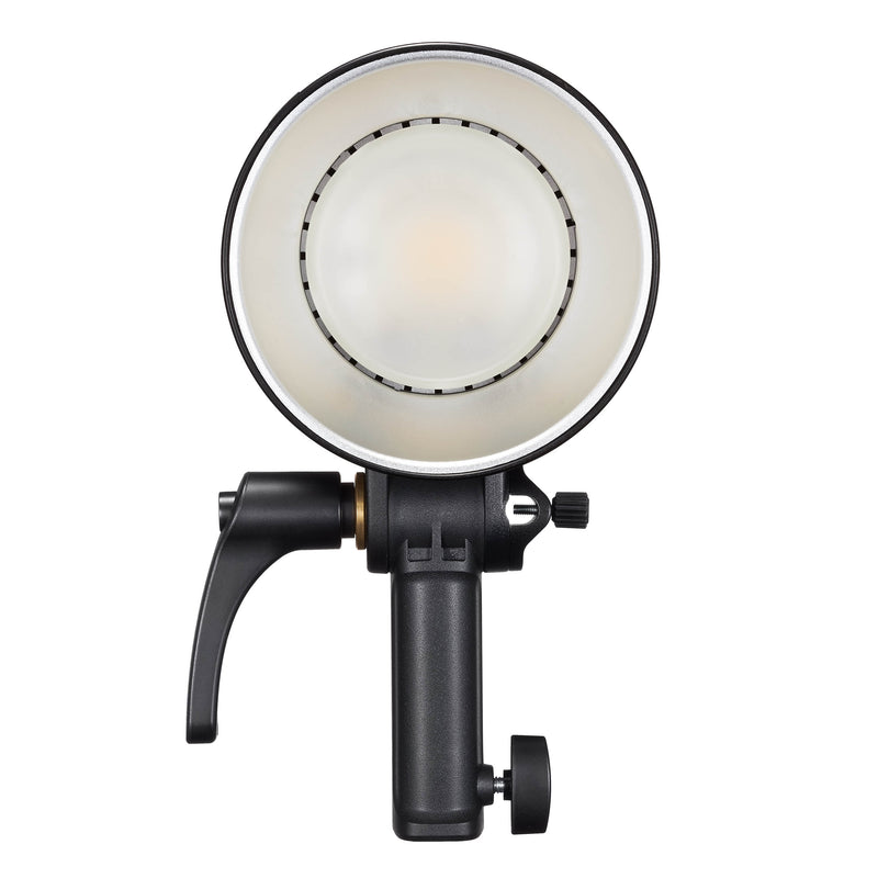 GODOX AD600BMII Manual Battery Flash Front View with Glass Dome and Reflector