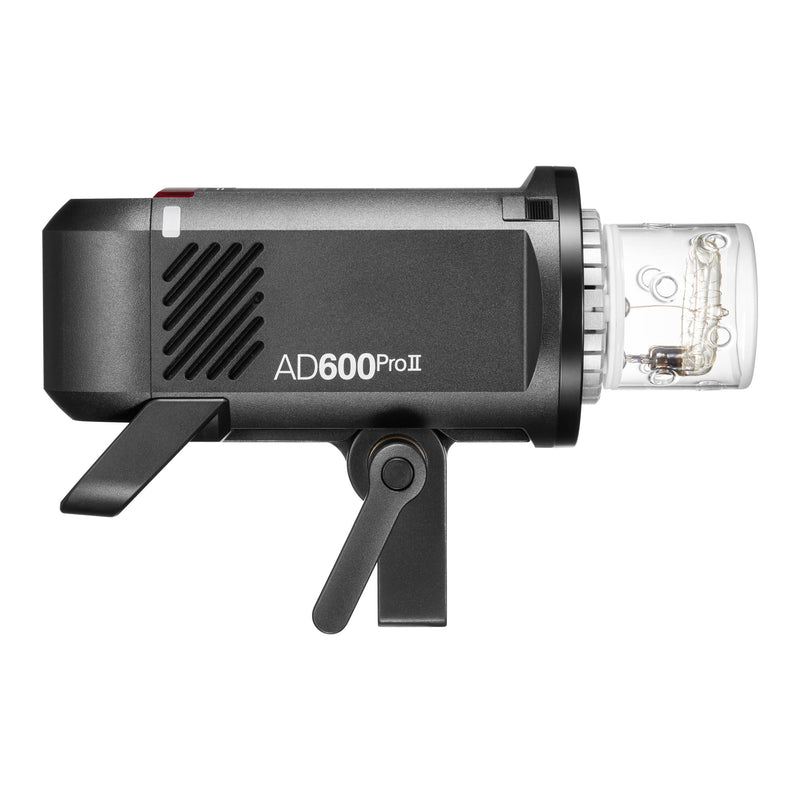 The Godox AD600ProII Outdoor Battery Flash (Side View with reflector Removed)