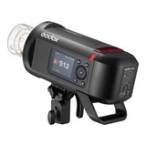 The Godox AD600ProII Outdoor Battery Flash (Three-Quarter Back  View with Reflector Removed)