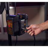 The GODOX DBP-V Dual V-Lock Battery plate being used with two v-mount batteries