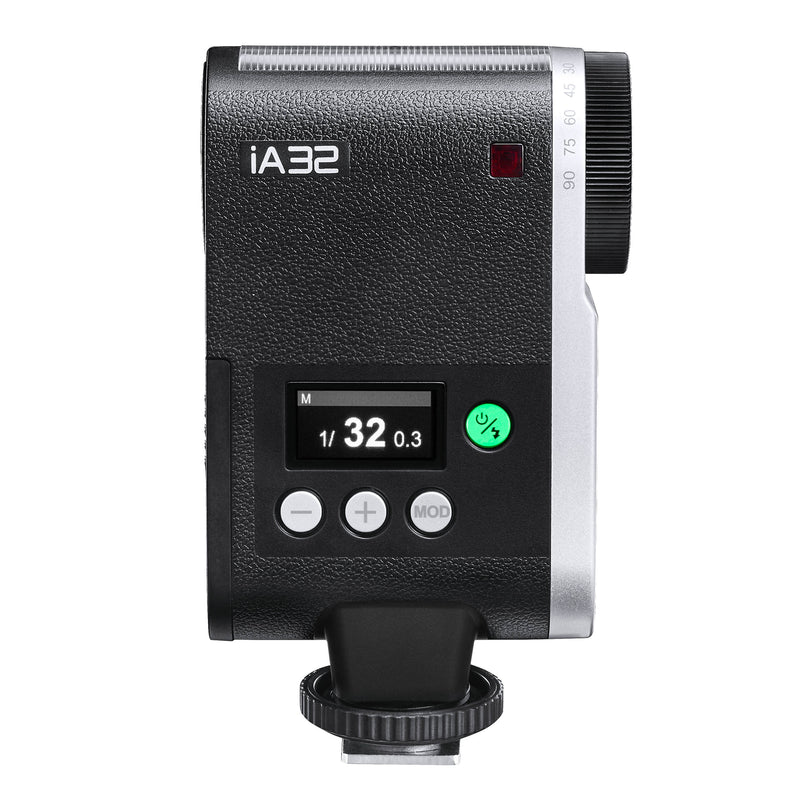 Godox iFlash iA32 Angle-Adjustable Camera Flash (Back View)