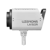 Godox Litemons LA150R RGB LED Studio Light Side View With No Reflector