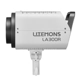 Godox Litemons LA300R RGB LED Studio Light Side View With No Reflector