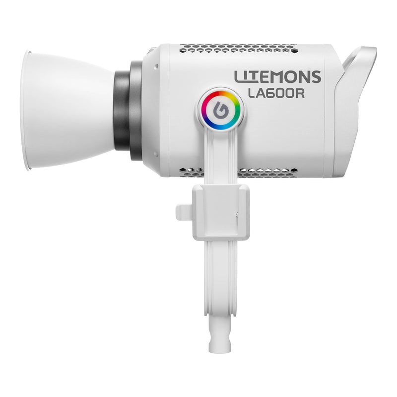 Godox LITEMONS LA600R RGB LED Studio Light (Side View with Reflector)