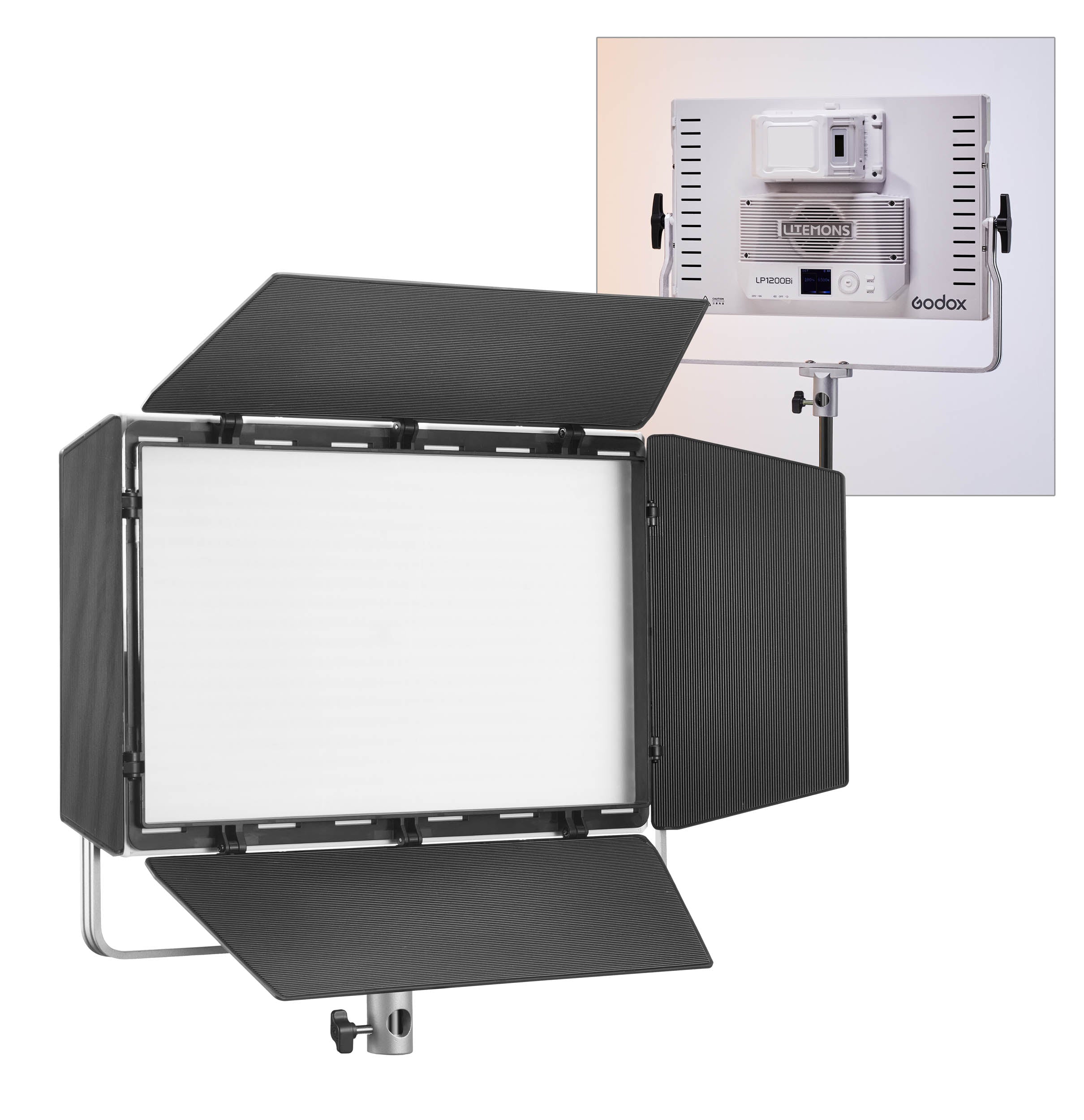 Litemons LP1200Bi 120W Powerful Bi-Colour LED Panel Light 