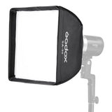 ML-SF3030 30x30cm Godox-Fitting Softbox With No Grid Mounted to a ML30 LED light 