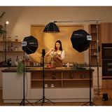 GODOX ML-SF50 Godox-Fitting 50cm Octagonal Softboxes being used to film cookery content