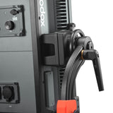 Godox KNOWLED P1200R Hard Pro IP65 Weatherproof RGB LED Panel (Close up of  Yoke Locking mechanism)