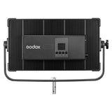 Godox P200Bi Bi-Colour LED Panel Back View With Barn Doors Closed