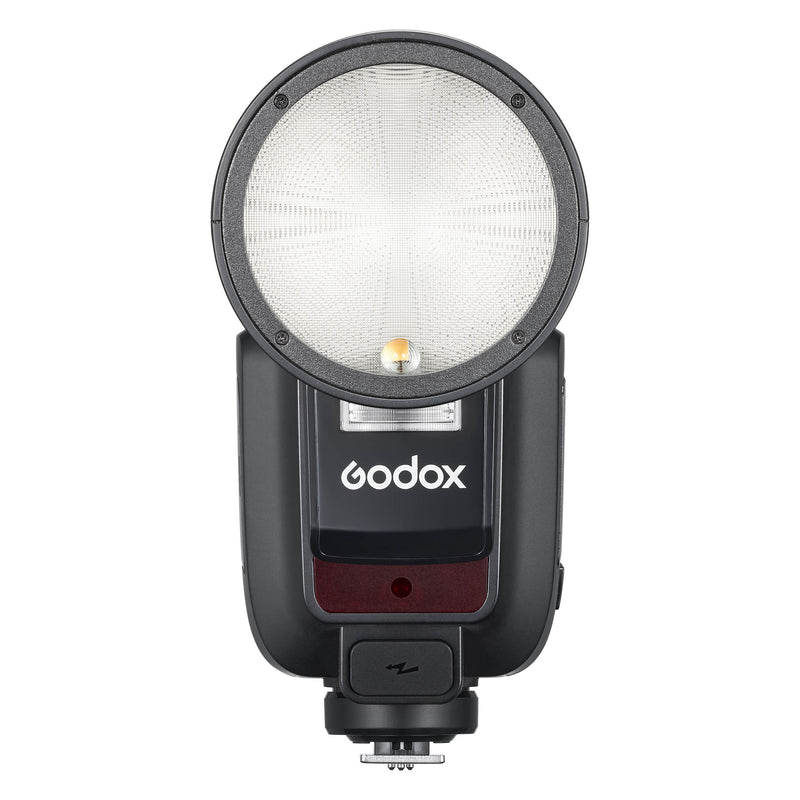 Godox V100 100Ws Round-head Speedlite Flash (Front View)