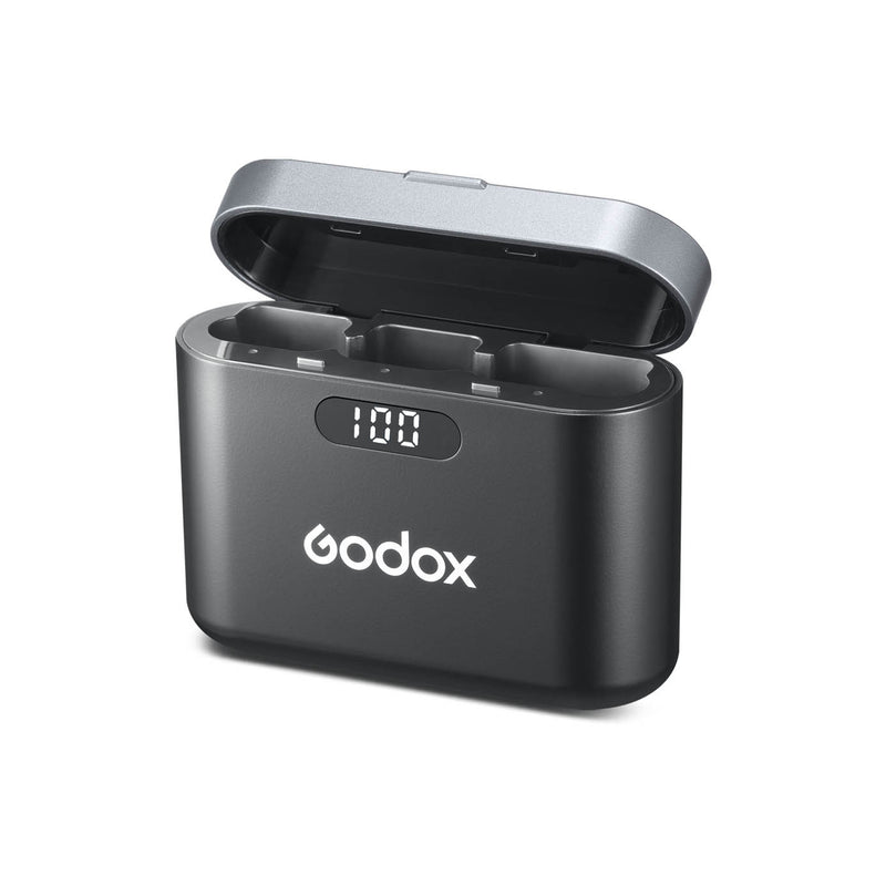 Godox WEC Wireless Mic System Charging Case Open