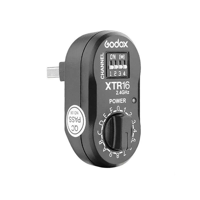 Godox XTR16 2.4GHz Wireless Remote Control Flash Receiver Angle Front View