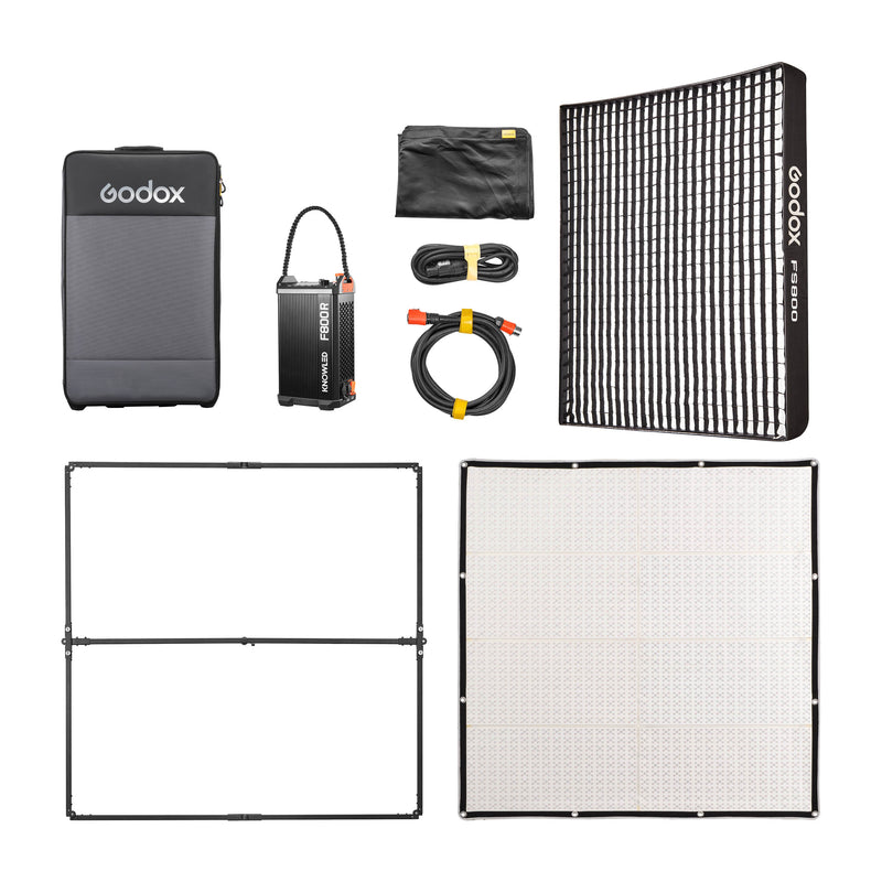 GODOX F800R RGB LED LIGHT MAT BOX CONTENT