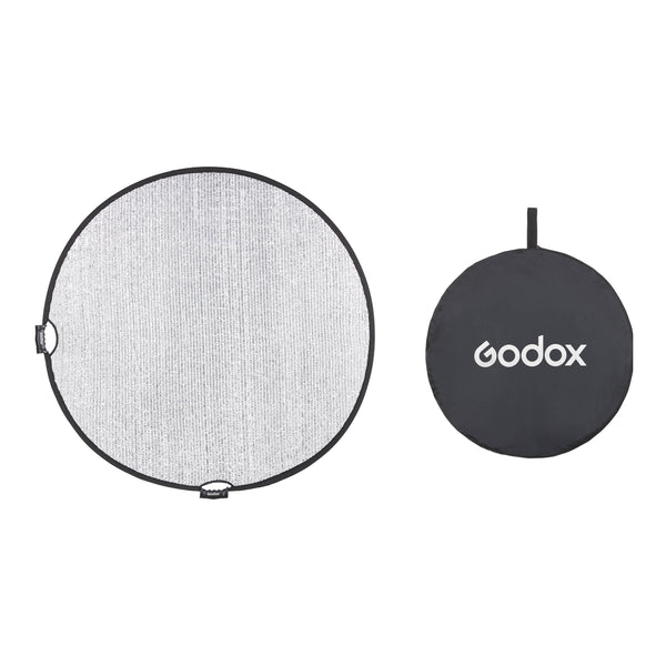 Godox W-RFT130 130cm (52") Windproof Silver Collapsible Reflector Box Content