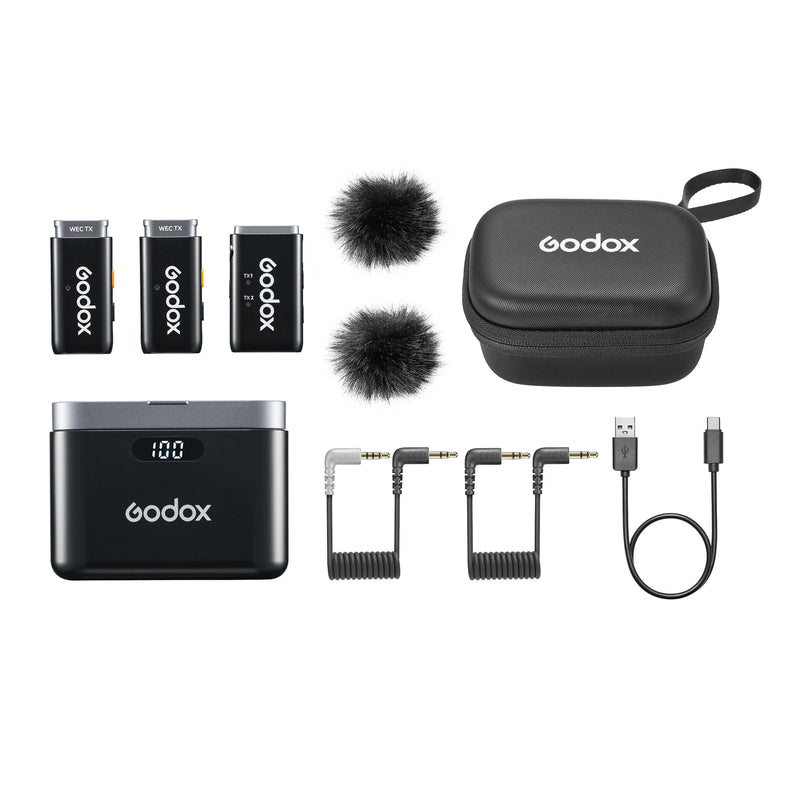 Godox WEC Wireless Mic System Box Content