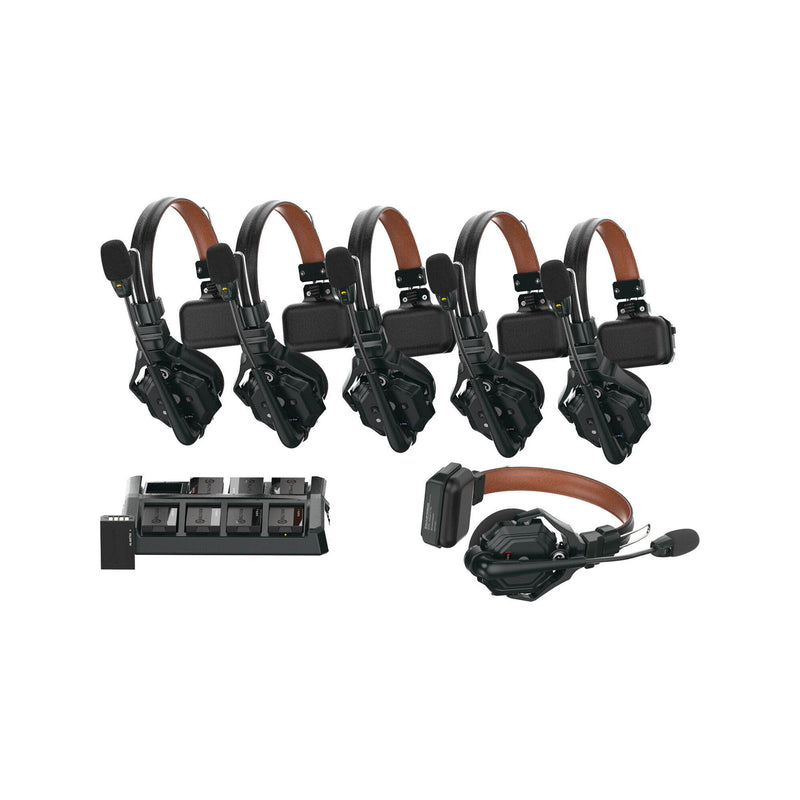 Solidcom C1 Pro  Wireless Intercom System with 6 Single-Ear ENC Headsets