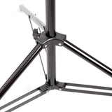 PiXAPRO 240cm 4-Sectioned Air-Cushioned Studio Light Stand with Interchangeable Spigot Mount Leg Supports