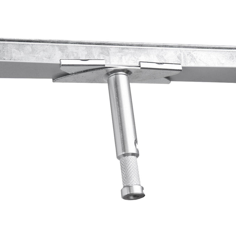 Kupo KD-CM16P  Ceiling Clip with 5/58" Baby-Pin Stud mounted to a ceiling tile frame