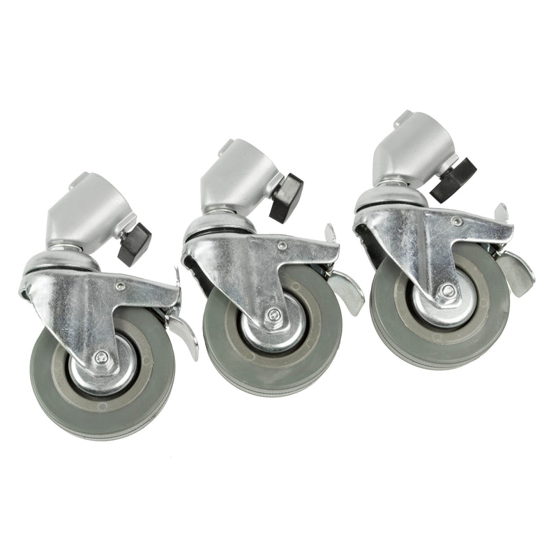 PiXAPRO 3x7.5cm Caster Wheels with Brakes for 22mm stand legs